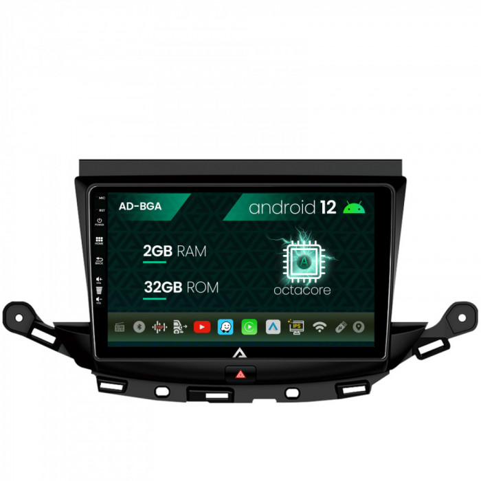 Navigatie Opel Astra K, Android 12, A-Octacore 2GB RAM + 32GB ROM, 9 Inch - AD-BGA9002+AD-BGRKIT251