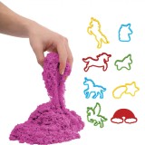 Set Nisip Kinetic Art Craft, Unicorn, Mov, Capacitate 650g, 8 Forme, Oem
