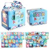 Set 26 Carduri din Panza cu Doua Fete, Flippy, Model Litere, Educational, Interactiv, Saculet Inclus, Multicolore