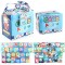 Set 26 Carduri din Panza cu Doua Fete, Flippy, Model Litere, Educational, Interactiv, Saculet Inclus, Multicolore