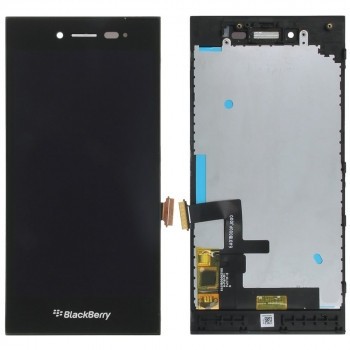 Capacul frontal al modulului Blackberry Leap Display + LCD + digitizer negru foto