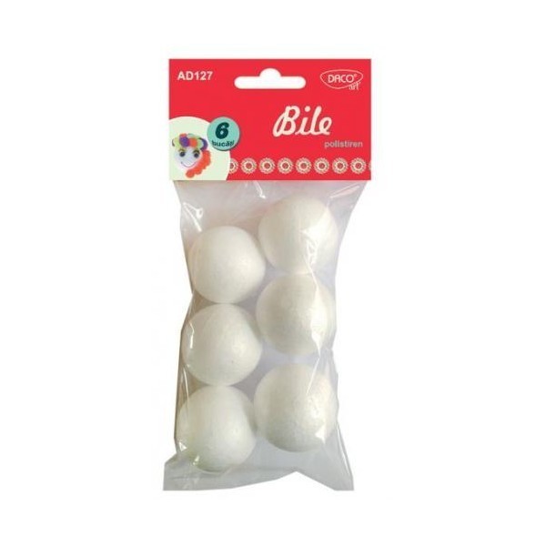 Pachet 6 bile 45 mm din polistiren Pachet 6 bile 45 mm din polistiren