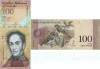 2015 (23 VI), 100 bol&iacute;vares (P-93i) - Venezuela - stare UNC!