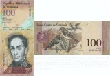 2015 (23 VI), 100 bol&iacute;vares (P-93i) - Venezuela - stare UNC!