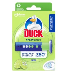 Odorizant toaleta DUCK Fresh Discs Lime, 12 discuri
