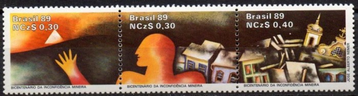 BRAZILIA 1989, 200 de ani - lupta pentru independență, MNH