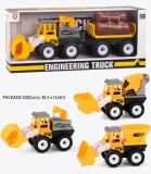 Camion de Construcții pentru Copii cu Remorcă și Lemne &icirc;n Cutie. 3 Tipuri