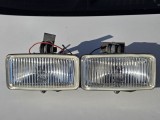 Set 2 proiectoare vechi din sticla. Posibil Dacia 1300. Hella, Made in Germany