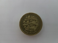 Moneda Anglia aniversara one pound 1997 groasa foto