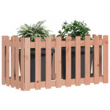 Pat &icirc;naltat gradina cu design gard 100x50x50 cm lemn douglas GartenMobel Dekor, vidaXL
