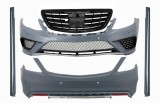 Pachet Exterior cu Grila Centrala Negru Lucios Mercedes S-Class W222 (2013-06.2017) S63 Design Performance AutoTuning