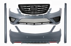 Pachet Exterior cu Grila Centrala Negru Lucios Mercedes S-Class W222 (2013-06.2017) S63 Design Performance AutoTuning foto