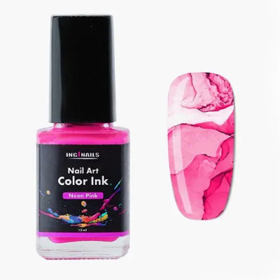 Nail art color Ink 12ml - Roz neon foto