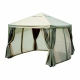 Cumpara ieftin Pavilion cu pereti Blooma Preston, culoare taupe, 3 x 3 m