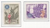 Laos 1971 Mi 309/10 MNH - 50 de ani de la Clubul Rotary din Vientiane
