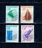 Franta 1990 - Instrumente muzicale, uzuale preobliterate, serie neuzata