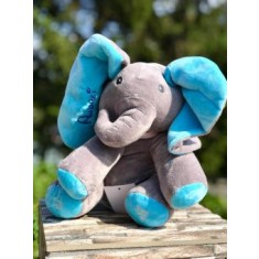 Elefant din plus Peek a Boo(Cucu-Bau) personalizat