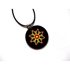 Colier lemn cu mandala 45963