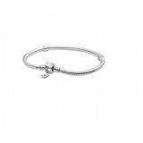 Brățară Pandora Moments cu lanț șarpe și &icirc;nchidere cu flori de margarete 598776C01-23