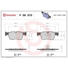 Placute frana BMW 1 (F20) 07.11-06.19, 1 (F21) 12.11-12.19, 1 Van (F20) 03.15-06.19, 2 Coupe (G42 G87) 08.21-, 3 (F30 F80) 11.11-10.18, 3 (G20 G80 G2