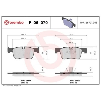 Placute frana BMW 1 (F20) 07.11-06.19, 1 (F21) 12.11-12.19, 1 Van (F20) 03.15-06.19, 2 Coupe (G42 G87) 08.21-, 3 (F30 F80) 11.11-10.18, 3 (G20 G80 G2 foto