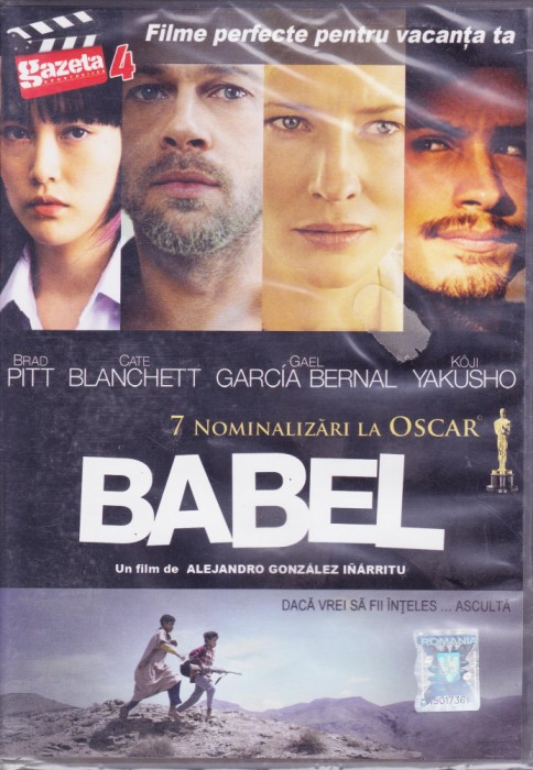 DVD Film de colectie: Babel ( cu: Brad Pitt; SIGILAT; subtitrare romana )