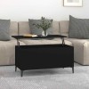 VidaXL Măsuță de cafea, negru, 90x44,5x45 cm, lemn compozit