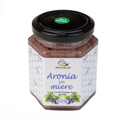 Aronia in miere by Dr. Ing. Cornelia Dostetan Abalaru apicultor - 225g foto