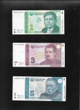 Set Tadjikistan 1 + 3 + 5 somoni unc