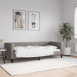 VidaXL Pat de zi, gri taupe, 80x200 cm, material textil