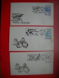 HOPCT PLIC NR 1557 PASARI MIGRATOARE- 1992 SUCEAVA 3 PLICURI - OCROTIREA NATURII- PASARI FAUNA -ROMANIA