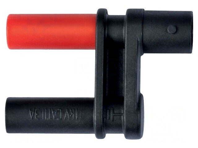 Adaptor BNC Negru 41mm Poliamidă 1kV