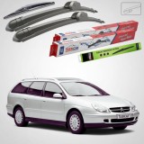 Cumpara ieftin Ștergătoare Citro&euml;n C5 Break Gen 1 (DE) Estate 2001-2003 | Set Față și Spate Flat &ndash; TeamCar&reg;