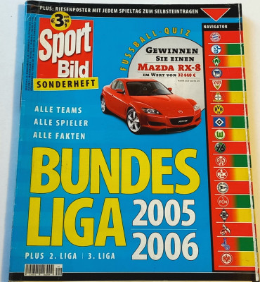 Revista fotbal - SPORT BILD - BUNDESLIGA 2005-2006 foto