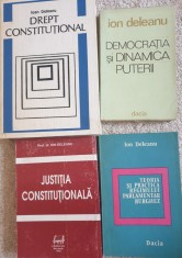 Ion Deleanu, Drept constitutional, 4 carti foto