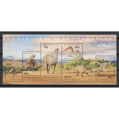 Australia 1993 Mi 1370/75 bl 15 MNH, nestampilat - Dinozauri