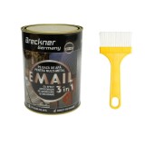 Vopsea anticoroziva 3 &icirc;n 1 pentru metal Negru Mat 2 kg Breckner Germany, Protectie Direct pe Rugina