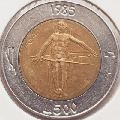 2643 San Marino 500 lire 1985 Struggle against Drug Abuse km 181 foto