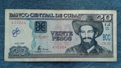 20 Pesos 2008 Cuba / 650204 foto