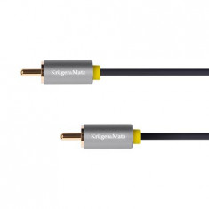 Cablu 1x RCA - 1x RCA 1m BASIC Kruger&amp;Matz KM1201