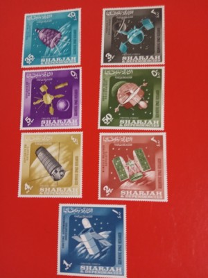 SHARJAH, SPACE - SERIE COMPLETĂ MNH foto