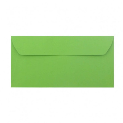 Plicuri Verde Inchis DL DACO, 25 Buc/Set, 110x220 mm, 120 g/m&amp;sup2;, cu Clapeta Siliconica, Plic Verde, Plic Colorat, Plicuri cu Clapeta Siliconica, Plicur foto