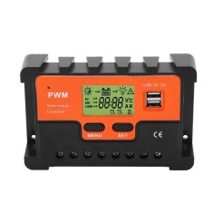 BZRSH Controller Panou Solar KZ040 24V 40A LCD Protectie Scurtcircuit Suprasarcina