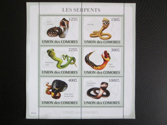 COMORES REPTILE MNH=70