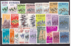 Europa 1972 - CEPT, lot serii stampilate foto