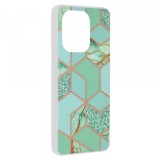 Husa pentru Xiaomi Redmi Note 13 4G, Techsuit, Marble, Verde
