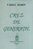 Crez De Generatie - Vasile Marin ,555956