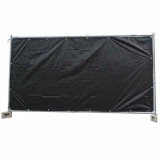 Prelată pentru gard de construcție 160g/m&sup2; negru PE 1, 76m x 3, 41m