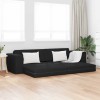 VidaXL Canapea extensibilă de podea Negru 245 x 78 x 77 cm țesătură 4106717