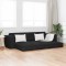 vidaXL Canapea extensibilă de podea Negru 245 x 78 x 77 cm țesătură 4106717